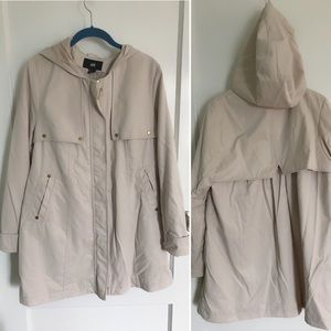 H&M Zipper Trench Coat Size 10